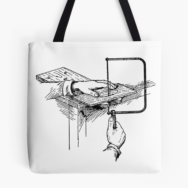 Item preview, Coping saw, vintage book illustration designed and sold by Salvatore Mars.