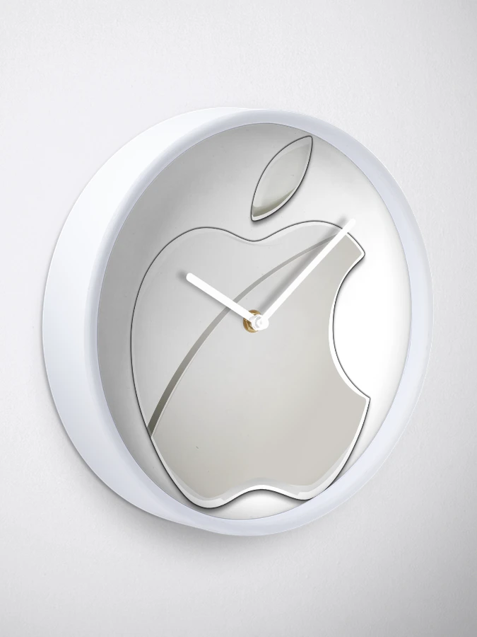 Apple logo desk clock rare working condition confirmed From