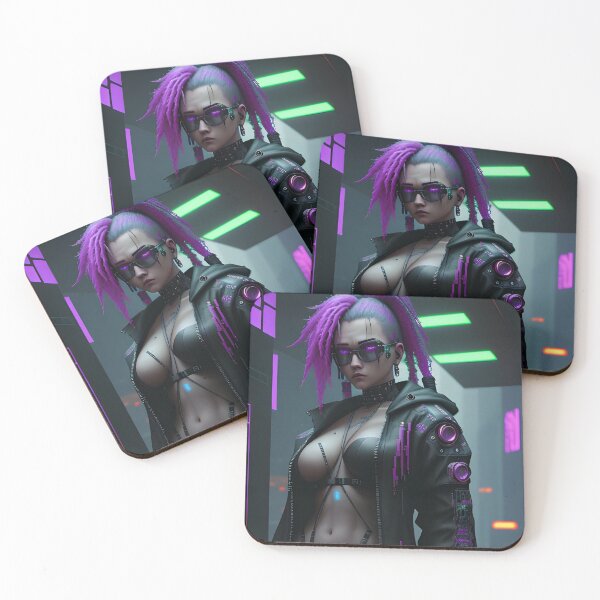 Item preview, Girl in style cyberpunk. Exposition number 10 designed and sold by Vegan-Cult.