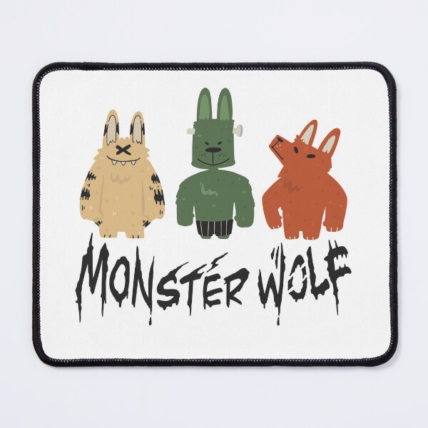Item preview, MONSTER WOLF horror halloween retro vintage designed and sold by TNwandesignart.