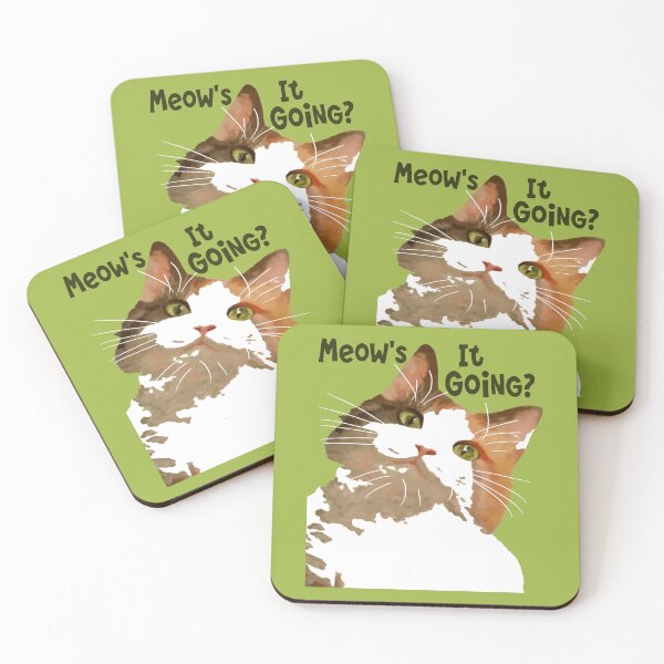 Item preview, Meows It Going Fun Cat Meme Question designed and sold by taiche.