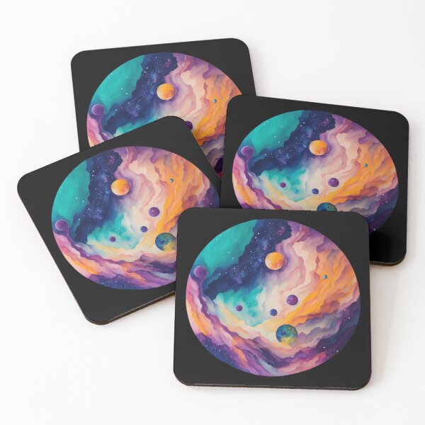 Item preview, Captivating Cosmic Spectacle | Watercolor Planets designed and sold by Polariszero.