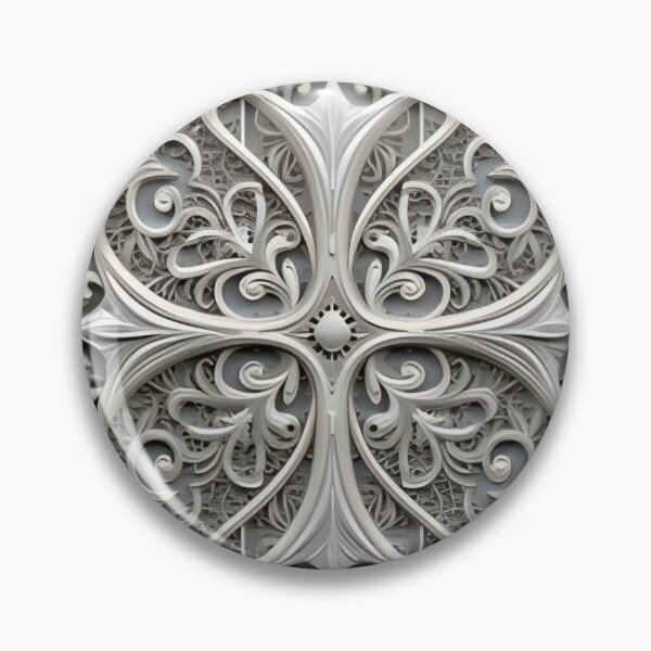 Artikelvorschau, Silver Filigree Pattern With Almost Clover Pattern entworfen und verkauft von MiracleROLArt.