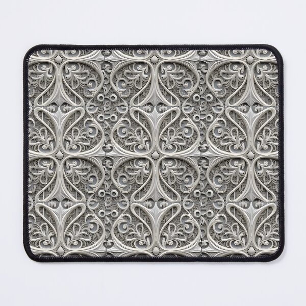 Item preview, Silver Filigree Pattern With Almost Clover Pattern designed and sold by MiracleROLArt.
