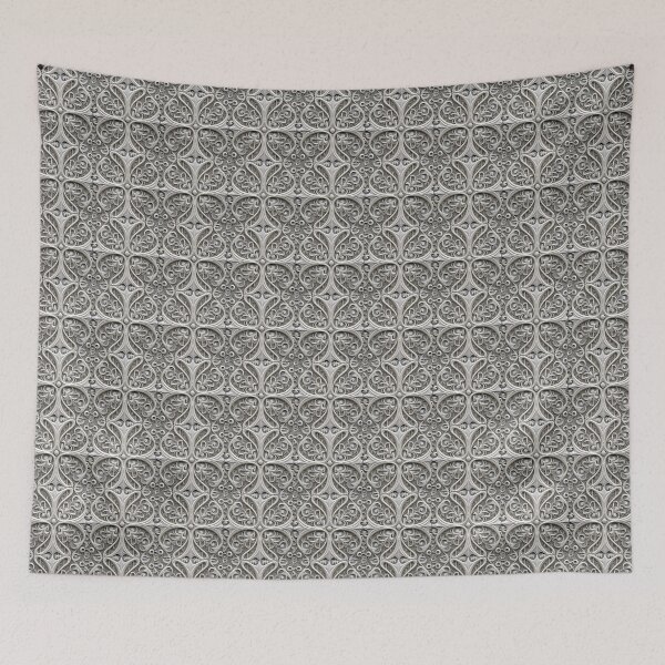 Item preview, Silver Filigree Pattern With Almost Clover Pattern designed and sold by MiracleROLArt.