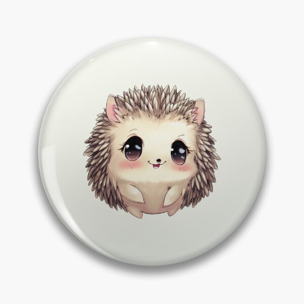 Item preview, Adorable Hedgehog in Anime Style designed and sold by B-BrushArtworks.