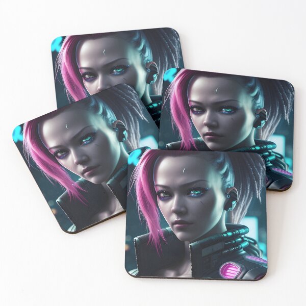 Item preview, Girl in style cyberpunk. Exposition number 13 designed and sold by Vegan-Cult.
