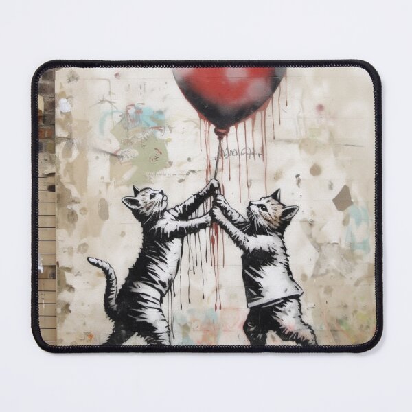 Item preview, Street Cat Art: Red Ballon designed and sold by Cat-n-Christ.