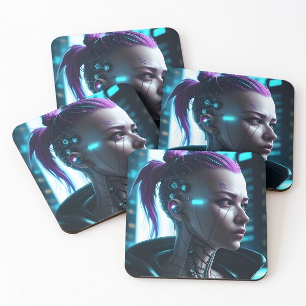 Item preview, Girl in style cyberpunk. Cyber warrior, anime Exposition number 15 designed and sold by Vegan-Cult.