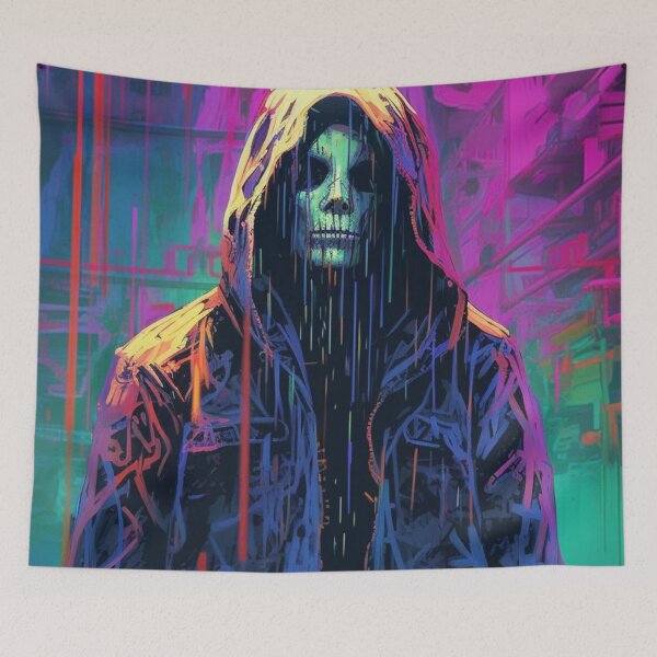 Item preview, Cyberpunk Neon Ghost designed and sold by Nightarcade.