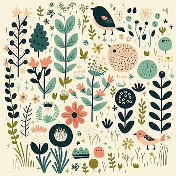 Artwork thumbnail, Spring Floral by Amir Faysal
