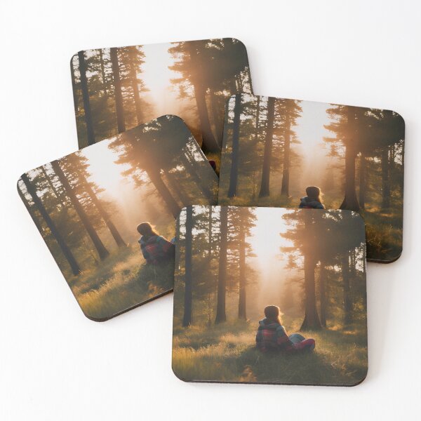 Item preview, A Golden Encounter: Surrendering to Nature's Morning Splendor | Camping at Wild designed and sold by BlareBlare.