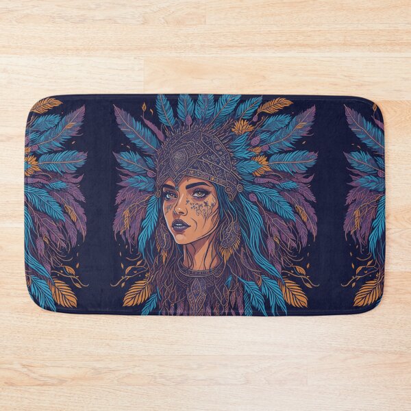 Item preview, Cosmic Witch: Intricate Indian Headdress Vector Art Design designed and sold by AFUNARTZ.