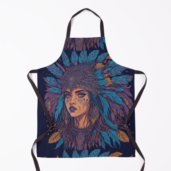 Item preview, Cosmic Witch: Intricate Indian Headdress Vector Art Design designed and sold by AFUNARTZ.