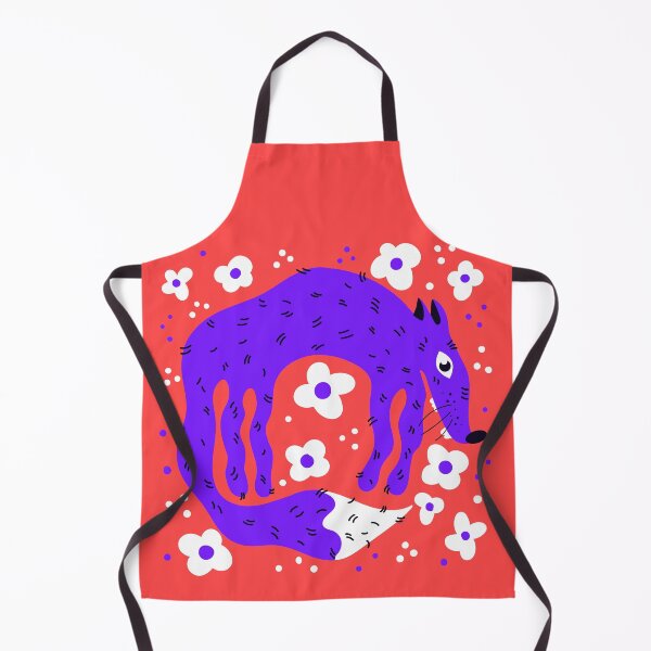 Item preview, Cute cartoon-styled hand drawed fox surrounded with flowers designed and sold by HIPPMI.