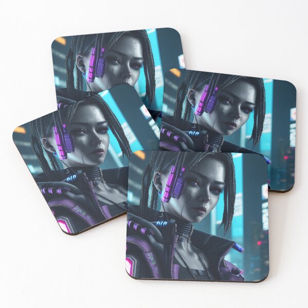 Item preview, Girl in style cyberpunk. Cyber warrior, anime Exposition number 16 designed and sold by Vegan-Cult.