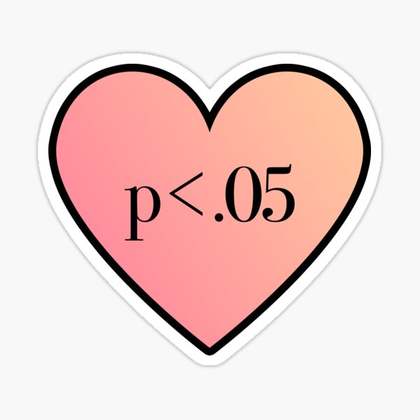 Item preview, Love is when p < .05 pink & peach designed and sold by neesheew.