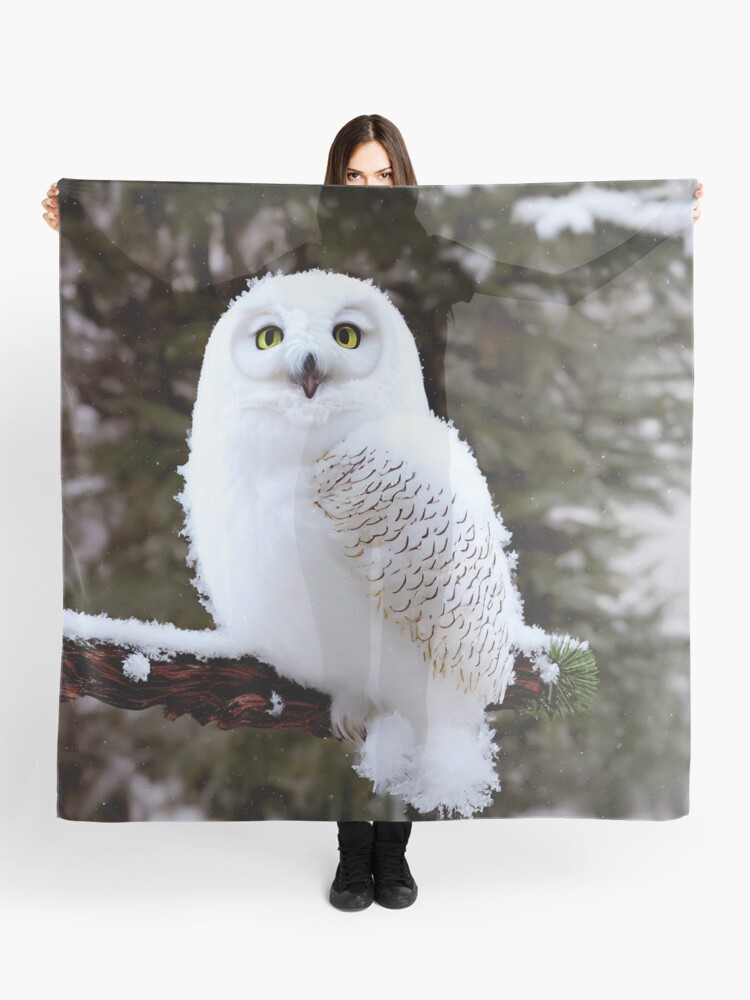 white owl shawl