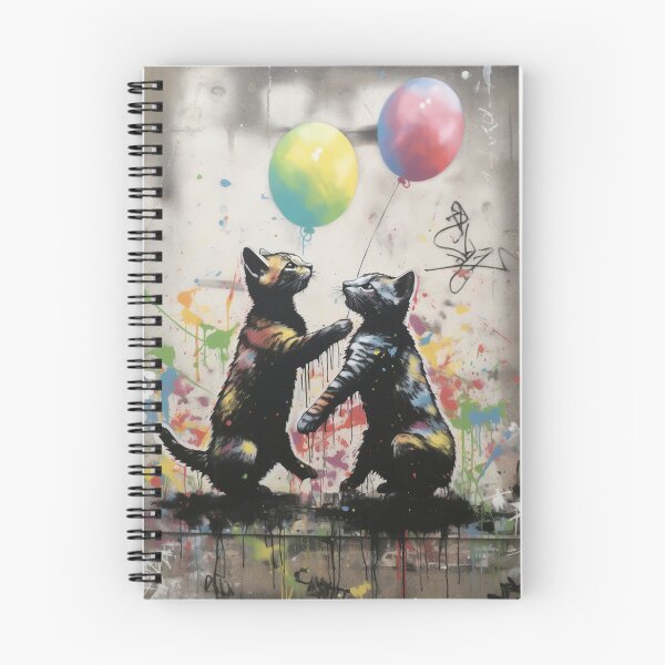 Item preview, Street Cat Art: Balloon Protest designed and sold by Cat-n-Christ.