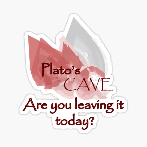 Plato's cave Sticker