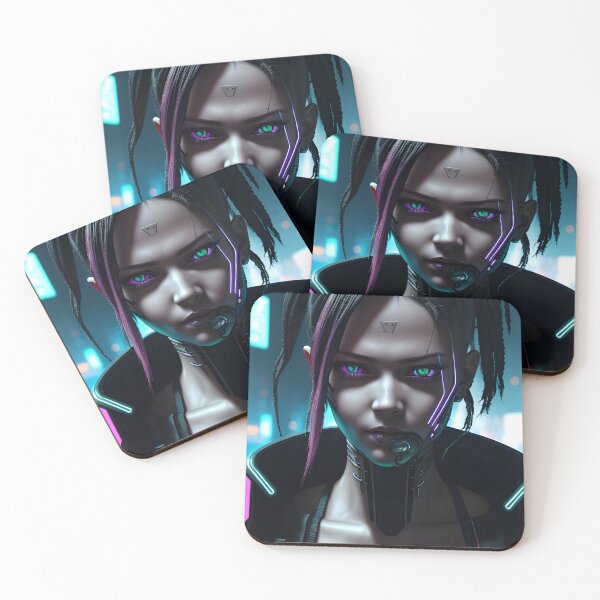 Item preview, Girl in style cyberpunk. Cyber warrior, anime Exposition number 17 designed and sold by Vegan-Cult.