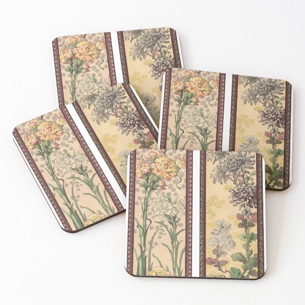 Item preview, Carnation and Chrysanthemum (1900) - Henry Lambert designed and sold by SALON DES ARTS.