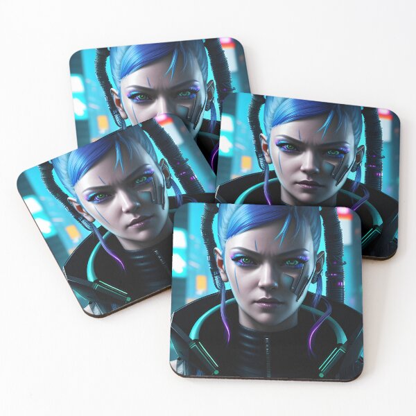 Item preview, Girl in style cyberpunk. Cyber warrior, anime Exposition number 18 designed and sold by Vegan-Cult.