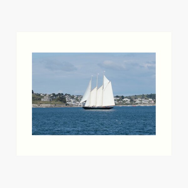 Item preview, Atlantic Schooner at St Mawes Castle designed and sold by Terri Waters Photography & Design.