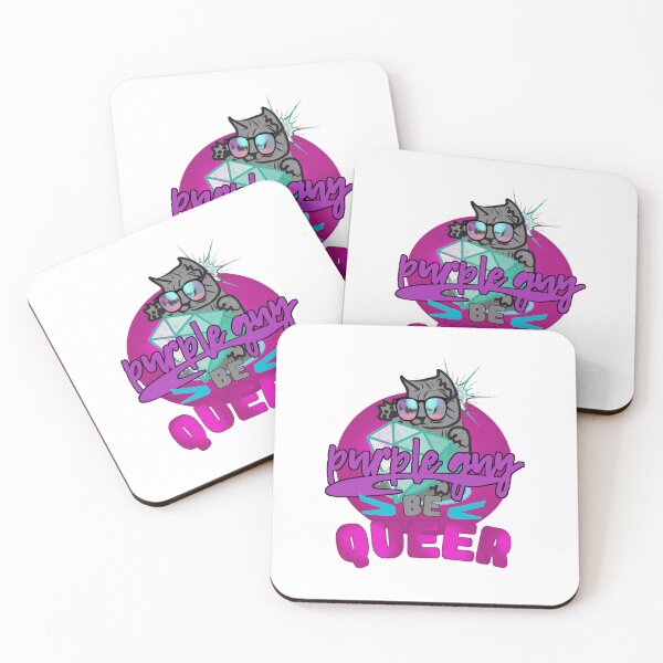Item preview, Gay gray cat purple guy designed and sold by vibeno1.