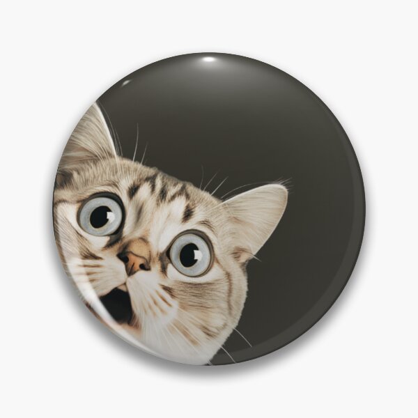 Item preview, Adorable Sneak Peek Startled Cat Watching, Feline Fun, Playful and Adorable Cat Illustration designed and sold by iCherryRed.