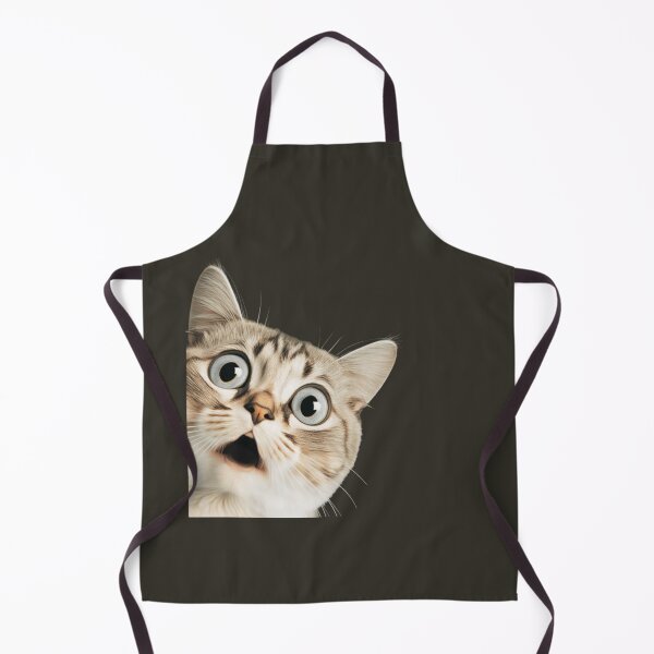 Item preview, Adorable Sneak Peek Startled Cat Watching, Feline Fun, Playful and Adorable Cat Illustration designed and sold by iCherryRed.