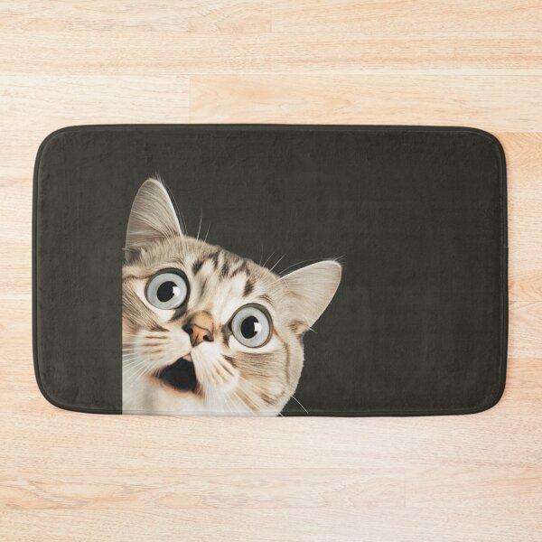 Item preview, Adorable Sneak Peek Startled Cat Watching, Feline Fun, Playful and Adorable Cat Illustration designed and sold by iCherryRed.