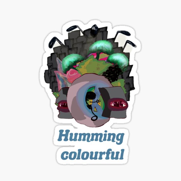 Humming all day Sticker