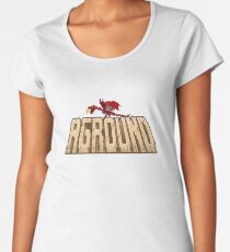 Aground Title with baby dragon Women's Premium T-Shirt