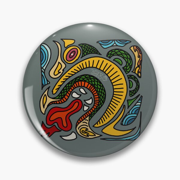 Item preview, NaKa cute serpent in sea colorful doodle art designed and sold by pisek8924.