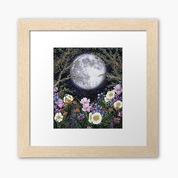 Midnight in the Garden II Framed Art Print