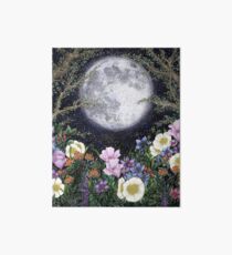 Midnight in the Garden II Art Board Print