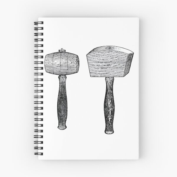 Item preview, Mallets, vintage book illustration designed and sold by Salvatore Mars.