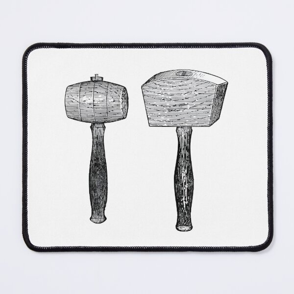 Item preview, Mallets, vintage book illustration designed and sold by Salvatore Mars.