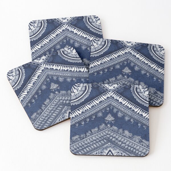 Item preview, Thai indigo fabric 005 designed and sold by Taninut-Shop.