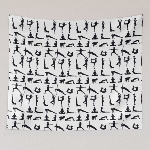 Item preview, Yoga pattern designed and sold by ValentinaHramov.
