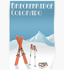 Vintage Breckenridge Colorado Poster Poster