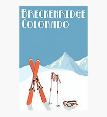 Vintage Breckenridge Colorado Poster Photographic Print