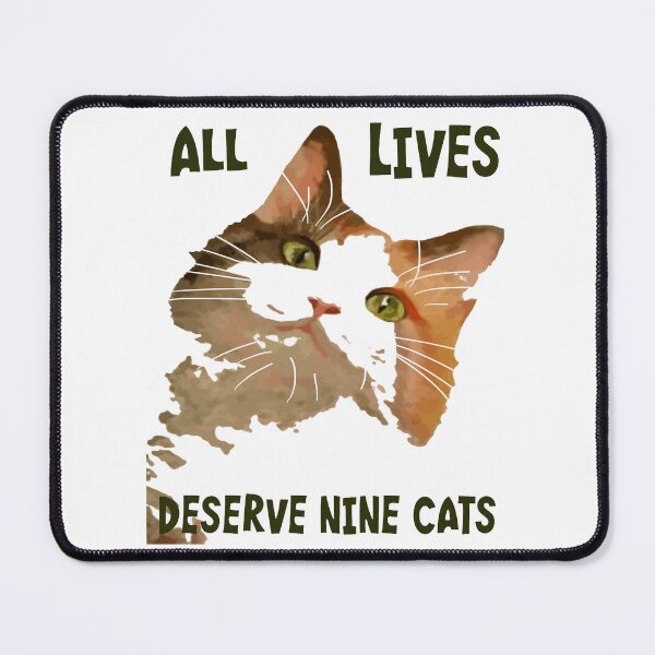 Item preview, All Lives Derserve Nine Cats Calico Cat Art designed and sold by taiche.