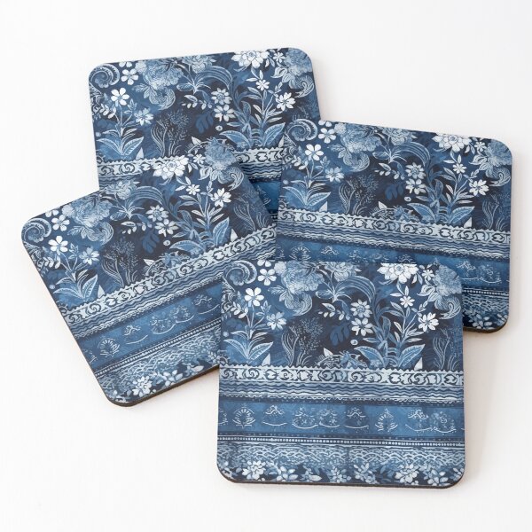 Item preview, Thai indigo fabric 006 designed and sold by Taninut-Shop.