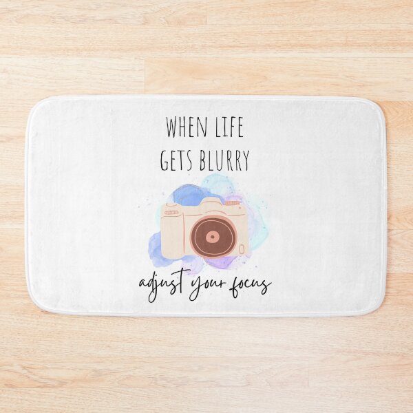 Item preview, When Life Gets Blurry Adjust Your Focus Watercolor Camera Mental Health Art designed and sold by RueBennet.