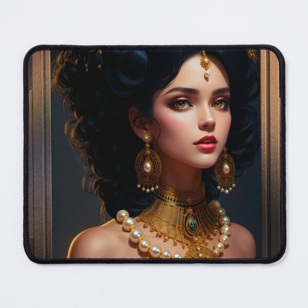 Item preview, Fauscia Clatorius Dhevuoo A Captivating AI Concept Art Portrait by Xzendor7 designed and sold by Xzendor7 Digital Art Creations.