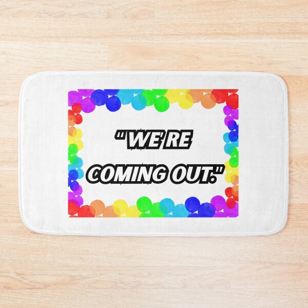 Item preview, We’re  coming out, LGBTQIA Pride designed and sold by ShopULove.