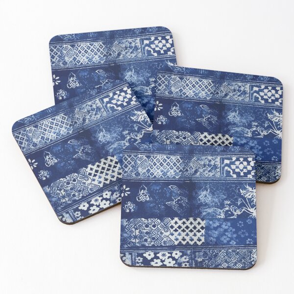Item preview, Thai indigo fabric 008 designed and sold by Taninut-Shop.