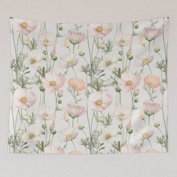 Item preview, Pastel Cosmos Floral Pattern designed and sold by sandy3105.
